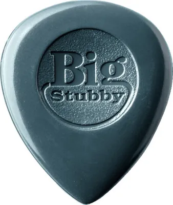 Produktbild von 24x Dunlop Nylon Big Stubby Plektren - 3,00 mm - dunkelgrau