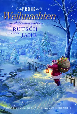 Produktbild von Weihnachten - Glückwunschkarte im Format 11,5 x 17 cm mit Umschlag