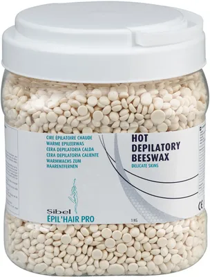 Produktbild von Wiederverwendbares Bienenwachs Enthaarungswachs Perlmutt 1 kg Perlen ohne Vliesstreifen