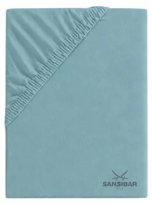Produktbild von Topperbezug SANSIBAR Jersey BL 180x200 cm türkis
