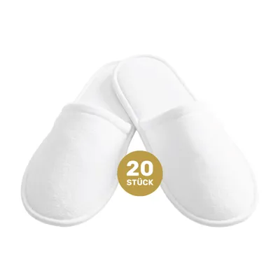 Produktbild von Lavea® 20er Set Hotelslipper - Geschlossen - Weiß