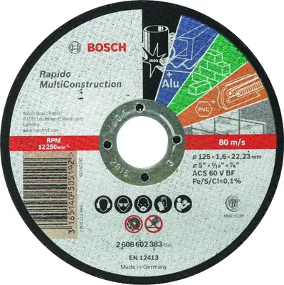 Produktbild von PRO Multi Material Trennscheibe, 125 x 1,6 x 22,23 mm