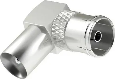 Image de Hama Adaptateur d'antenne, prise coaxiale - couplage coaxial, 90
