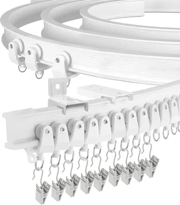 Produktbild von Flexible Gardinenleiste - Perfekt für Wand- oder Deckenmontage - 4,87 m
