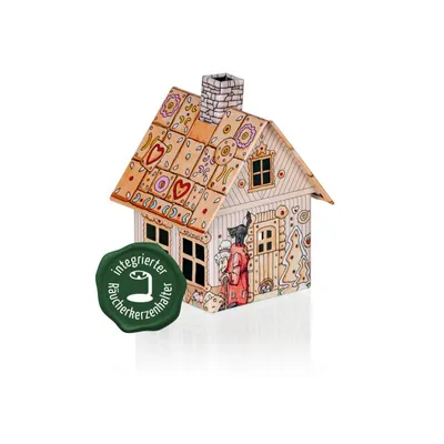 Produktbild von 2199 - Räucherhäuschen aus Metall "Hänsel & Gretel", 98 mm