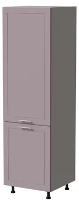 Produktbild von Vorratsschrank BARI 60x59x207cm lackiert Farbe wählbar BA-D14/DP/60/207,RAL 4009 pastellviolett matt,grau