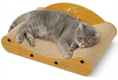 Produktbild von Gimars Kratzbrett Katze 43 cm, Sofa-förmiges Katzen Kratzsofa aus Hochdichter We