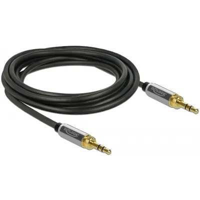Obrázek produktu pro DeLOCK 85787, 3.5mm, Samec, 3.5mm, Samec, 3 m, Černá, Šedá
