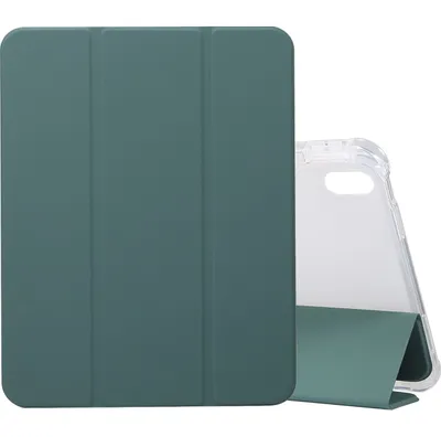 Produktbild von Mobigear Tri-Fold Gel iPad 11 (2025) Hülle TPU,Kunstleder Klapphülle + Stifthalter - Grün