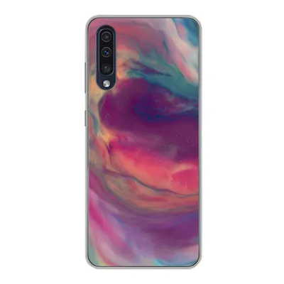 Produktbild von MuchoWow® Handyhülle Schutzhülle Hülle für Samsung Galaxy A30s Flüssig - Rosa - Türkis - Abstrakt Silikon Softcase Handy Hülle - Karteninhaber