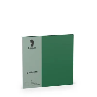 Produktbild von Doppelkarte 157x157 coloretti 5 Stk. dunkelgrün