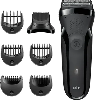 Produktbild von Braun Series 3 81702941, Folienschaber, Schwarz, Tasten, LED, Ladend, Leistung, Wechselstrom/Batterie