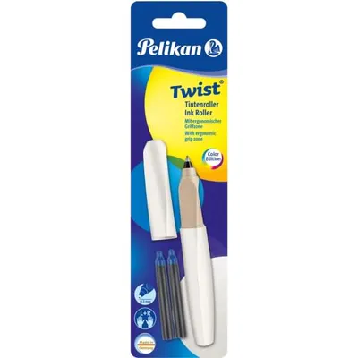 Produktbild von Pelikan 811460, Drehender versenkbarer Stift, Perleffekt, Weiß, Beidhändig, Sichtverpackung, 1 Stück(e)