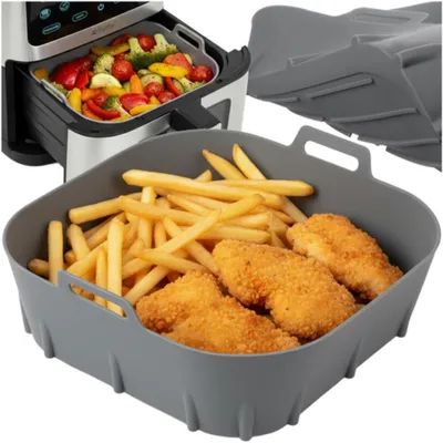 Obrázek produktu pro Silikonová forma do horkovzdušné fritézy šedá 20 x 20 Ruhhy 25464, šedá