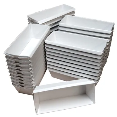 Produktbild von equipster Fleischkäseform Leberkäseform Leberkasform Backform aus Papier 40 Stück für 1000 Gramm