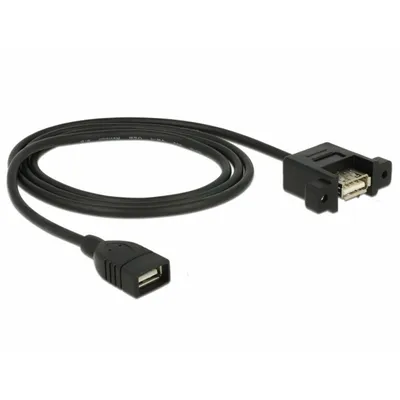 Produktbild von DeLOCK 85460, 1 m, USB A, USB A, USB 2.0, 0,48 Gbit/s, Schwarz