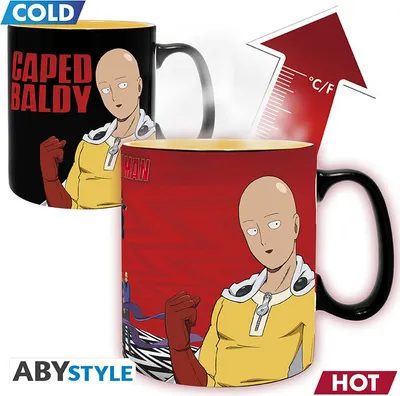 Immagine prodotto di One Punch Man Tazza in Vetroceramica cangiante 460 ml - Saitama & Garou