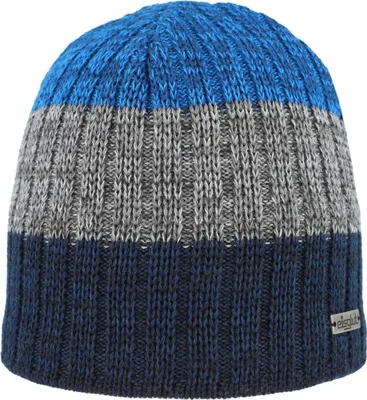 Eisglut Strickmütze Griffina XL aus Wolle mit Fleece-Innenband in blau