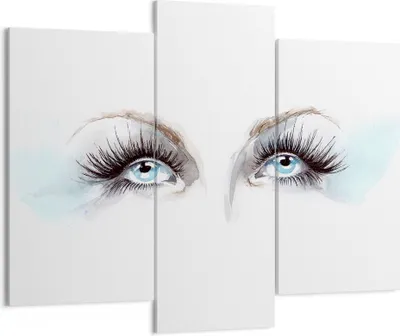 Produktbild von Bild auf Leinwand - Leinwandbild - Mädchen Fantasie Augapfel menschliches - 130x100cm - Wand Bild - Wanddeko - Leinwanddruck - Bilder - Kunstdruck - Leinwand bilder - Wandkunst - CB130x100-3023