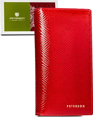 Obrázek produktu pro Peterson dámská kožená peněženka červená RFID 19x10 cm