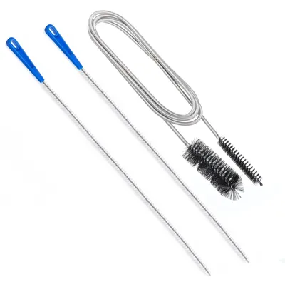 Abflussreiniger-Set, 3-teilig, Doppelkopf-Rohrbürste, Spirale