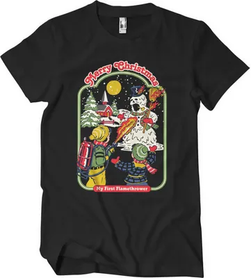 Produktbild von My First Flamethrower T-Shirt - Small  - Black