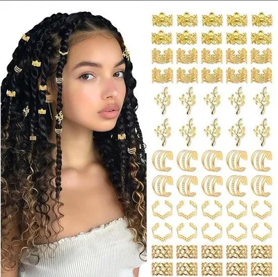Produktbild von Goldene Haarspangen 60 Stück Metall für Frauen Männer