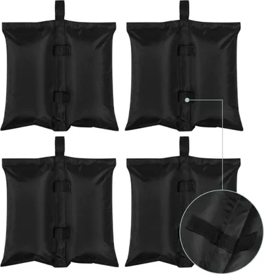 Produktbild von Happiq 4er-Set Sandsäcke – Schwere Gewichtssäcke für Garten, Pavillon & Sonnenschirm – Windfest – Für Partyzelt & Outdoor