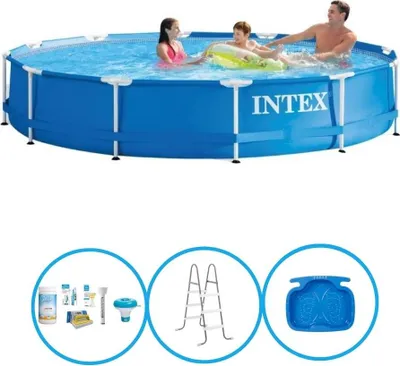 Produktbild von Intex Pool Metal Frame 366x76 cm - mit Zubehör