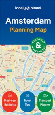 Zdjęcie produktu dla Mapa miasta Amsterdam według Lonely Planet