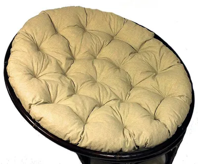 Produktbild von Polster für Papasansessel , Auflage , Ersatzpolster Papasan D 130 cm , Stoff Loneta soft gray