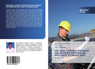Produktbild von Natural Convection Mode Solar Drier Integrated With Heat Storage Unit
