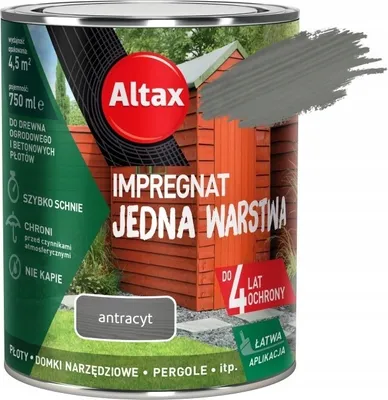 Immagine prodotto di Impermeabilizzazione monostrato per legno e calcestruzzo antracite 0,75 l