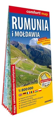 Image de Carte routière plastifiée de la Roumanie et de la Moldavie au 1/800 000
