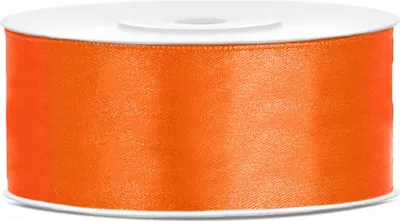 Zdjęcie produktu dla Tasiemka satynowa, pomarańcz, 25mm/25m (1 szt. / 25 mb.)