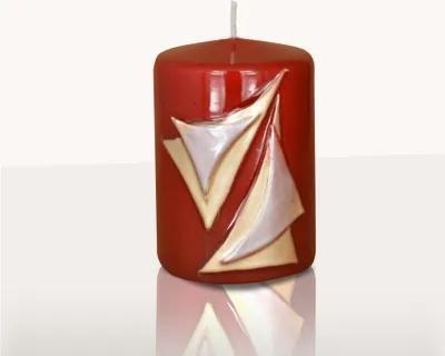 Produktbild von Designkerze Aurelia Stumpenkerze Dunkelrot 100 x Ø 70 mm