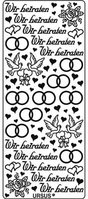 Produktbild von Kreativsticker 10x23cm Motiv 28 VE=5 Stück gold