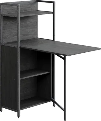 Zdjęcie produktu dla Biurko Vicco Savio Czarny 30-100 x 57 cm ze składanym blatem, Model 56376