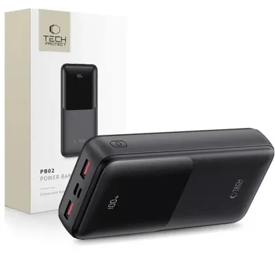 Obrázok produktu pre Tech-Protect Pb02 Power Bank 20000Mah 22,5W Black