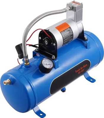Produktbild von Luftkompressor, 1,6 Gallonen Tank, Druckbereich 90-120 psi, 12V Fahrzeugkompatibilität, 5000 U/min Motordrehzahl, robuste Bauweise