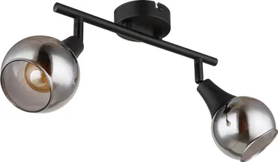 Produktbild von GLOBO 57904-2 GLYPTAR Strahler Metall schwarz matt, 2x E14