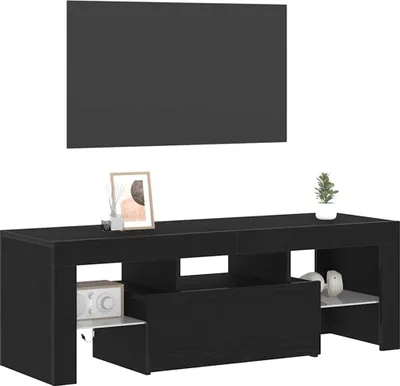 Produktbild von "Sonderangebot" TV-Schränk(1 pcs）CLORIS - TV-Möbel/TV-Ständer - langlebig - Schwarz Eichen-Optik 120x35x40cm Holzwerkstoff - TV-Schränke NeuMöbel3218896
