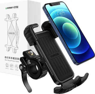 Obrázek produktu pro Ugreen uniwersalny rowerowy uchwyt na telefon na rower motocykl kierownicę czarny (LP494 black)