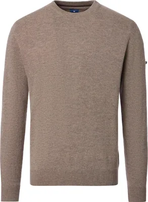 Produktbild von REDMOND Casual Herren Pullover Langarm Rundhals Comfort Hellbraun 3XL