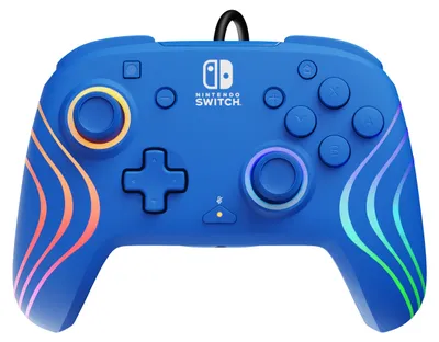 Obrázok produktu pre PDP Afterglow Wave, Gamepad, Nintendo Switch, Nintendo Switch OLED, D-pad, Tlačidlo domov, Analógový/digitálny, Viacfarebný, Kábel