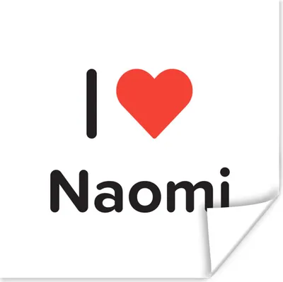 Produktbild von MuchoWow® Poster Ich liebe - Naomi - Mädchen 100x100 cm - Babyzimmer