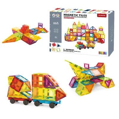 Immagine prodotto di Set di costruzioni magnetiche Dream Builder 85 pezzi - Piastrelle magnetiche