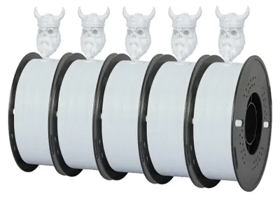Imagen del producto de Filamento 3D, diámetro 1,75 mm, PETG, color blanco