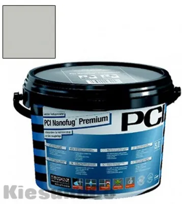 Produktbild von PCI Nanofug® Premium Variabler Flexfugenmörtel für alle Fliesen und Natursteine hellgrau 5 kg