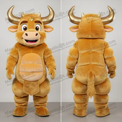 Image de Mascotte MASTICOT Minotaure Doré Velouté